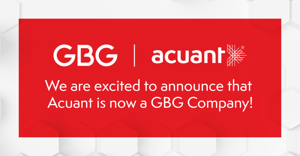GBG Announces It Has Agreed to Acquire Acuant